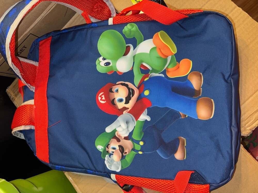 Nintendo Super Mario Bros. 17" Laptop Backpack with Mario, Luigi, and Yoshi - Picture 3 of 3